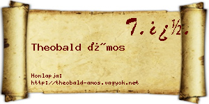 Theobald Ámos névjegykártya